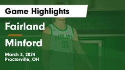 Fairland  vs Minford  Game Highlights - March 3, 2024