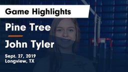 Pine Tree  vs John Tyler  Game Highlights - Sept. 27, 2019