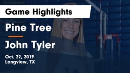 Pine Tree  vs John Tyler  Game Highlights - Oct. 22, 2019