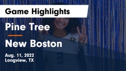 Pine Tree  vs New Boston Game Highlights - Aug. 11, 2022