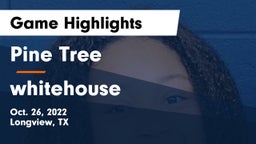 Pine Tree  vs whitehouse Game Highlights - Oct. 26, 2022