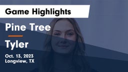 Pine Tree  vs Tyler  Game Highlights - Oct. 13, 2023