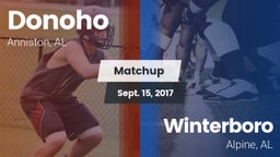 Matchup: Donoho  vs. Winterboro  2017
