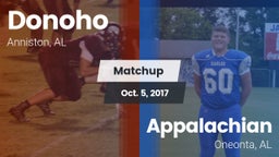 Matchup: Donoho  vs. Appalachian  2017