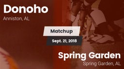 Matchup: Donoho  vs. Spring Garden  2018