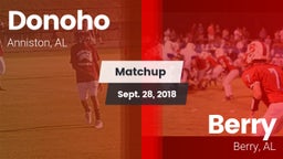 Matchup: Donoho  vs. Berry  2018