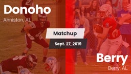 Matchup: Donoho  vs. Berry  2019