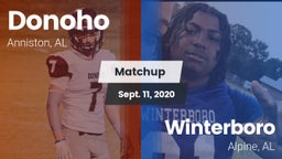 Matchup: Donoho  vs. Winterboro  2020