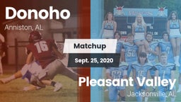 Matchup: Donoho  vs. Pleasant Valley  2020