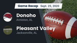 Recap: Donoho  vs. Pleasant Valley  2020