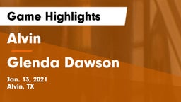 Alvin  vs Glenda Dawson  Game Highlights - Jan. 13, 2021