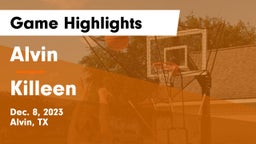 Alvin  vs Killeen  Game Highlights - Dec. 8, 2023