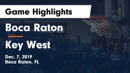 Boca Raton  vs Key West  Game Highlights - Dec. 7, 2019