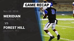 Recap: Meridian  vs. Forest Hill  2016