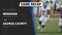 Recap: Meridian  vs. George County  2016