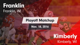 Matchup: Franklin  vs. Kimberly  2016