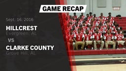 Recap: Hillcrest  vs. Clarke County  2016
