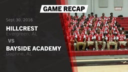 Recap: Hillcrest  vs. Bayside Academy  2016