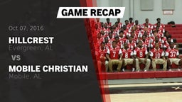 Recap: Hillcrest  vs. Mobile Christian  2016