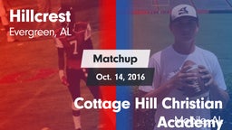 Matchup: Hillcrest High vs. Cottage Hill Christian Academy 2016