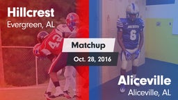 Matchup: Hillcrest High vs. Aliceville  2016