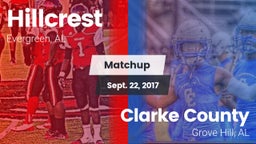 Matchup: Hillcrest High vs. Clarke County  2017