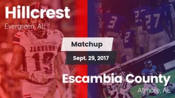 Matchup: Hillcrest High vs. Escambia County  2017
