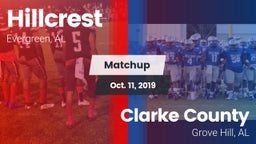 Matchup: Hillcrest High vs. Clarke County  2019