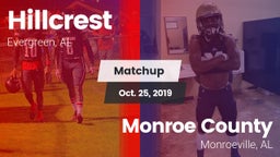 Matchup: Hillcrest High vs. Monroe County  2019