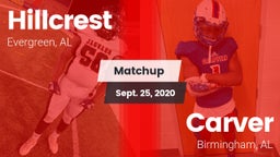 Matchup: Hillcrest High vs. Carver  2020