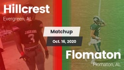 Matchup: Hillcrest High vs. Flomaton  2020