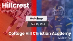 Matchup: Hillcrest High vs. Cottage Hill Christian Academy 2020
