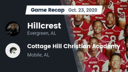 Recap: Hillcrest  vs. Cottage Hill Christian Academy 2020