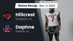 Recap: Hillcrest  vs. Daphne  2023