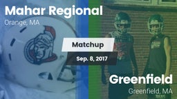 Matchup: Mahar Regional High vs. Greenfield  2017