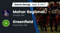 Recap: Mahar Regional  vs. Greenfield  2017