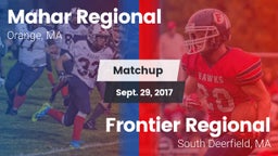 Matchup: Mahar Regional High vs. Frontier Regional  2017