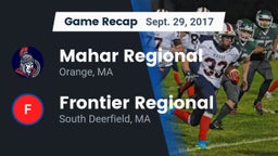 Recap: Mahar Regional  vs. Frontier Regional  2017
