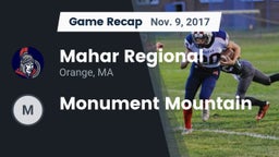 Recap: Mahar Regional  vs. Monument Mountain 2017