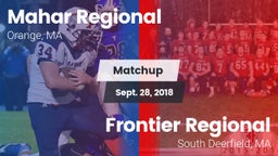 Matchup: Mahar Regional High vs. Frontier Regional  2018