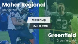 Matchup: Mahar Regional High vs. Greenfield  2018