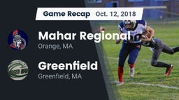 Recap: Mahar Regional  vs. Greenfield  2018