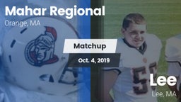 Matchup: Mahar Regional High vs. Lee  2019