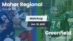 Matchup: Mahar Regional High vs. Greenfield  2019