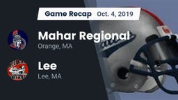 Recap: Mahar Regional  vs. Lee  2019