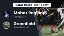 Recap: Mahar Regional  vs. Greenfield  2019