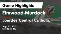 Elmwood-Murdock  vs Lourdes Central Catholic  Game Highlights - Aug. 22, 2023
