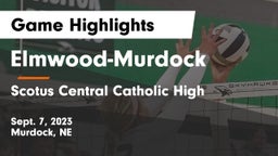 Elmwood-Murdock  vs Scotus Central Catholic High Game Highlights - Sept. 7, 2023