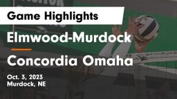 Elmwood-Murdock  vs Concordia Omaha Game Highlights - Oct. 3, 2023