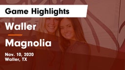 Waller  vs Magnolia  Game Highlights - Nov. 10, 2020